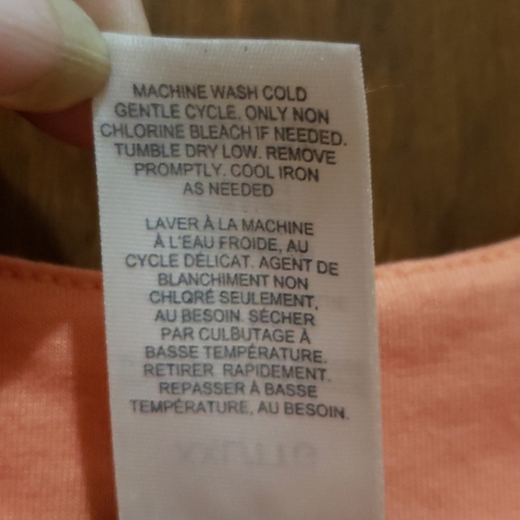 Peach Ruffled shirt by Mark (Avon) XXL EUC - Picture 7 of 9